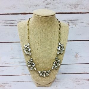 Vintage Rhinestone J Crew Statement Necklace Vtg